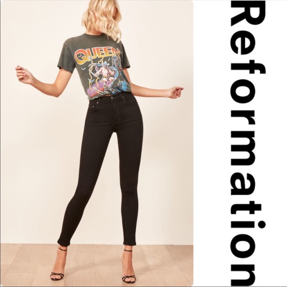 Reformation High Rise Skinny Jean